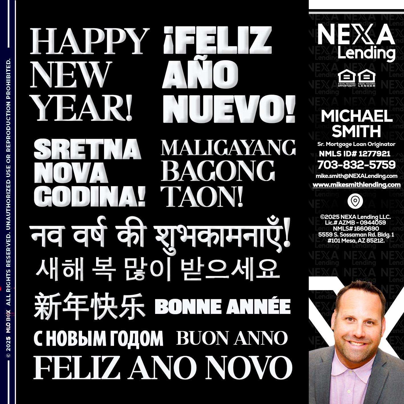 HAPPY NEW YEAR - Mike Smith -Senior Mortgage Loan Originator