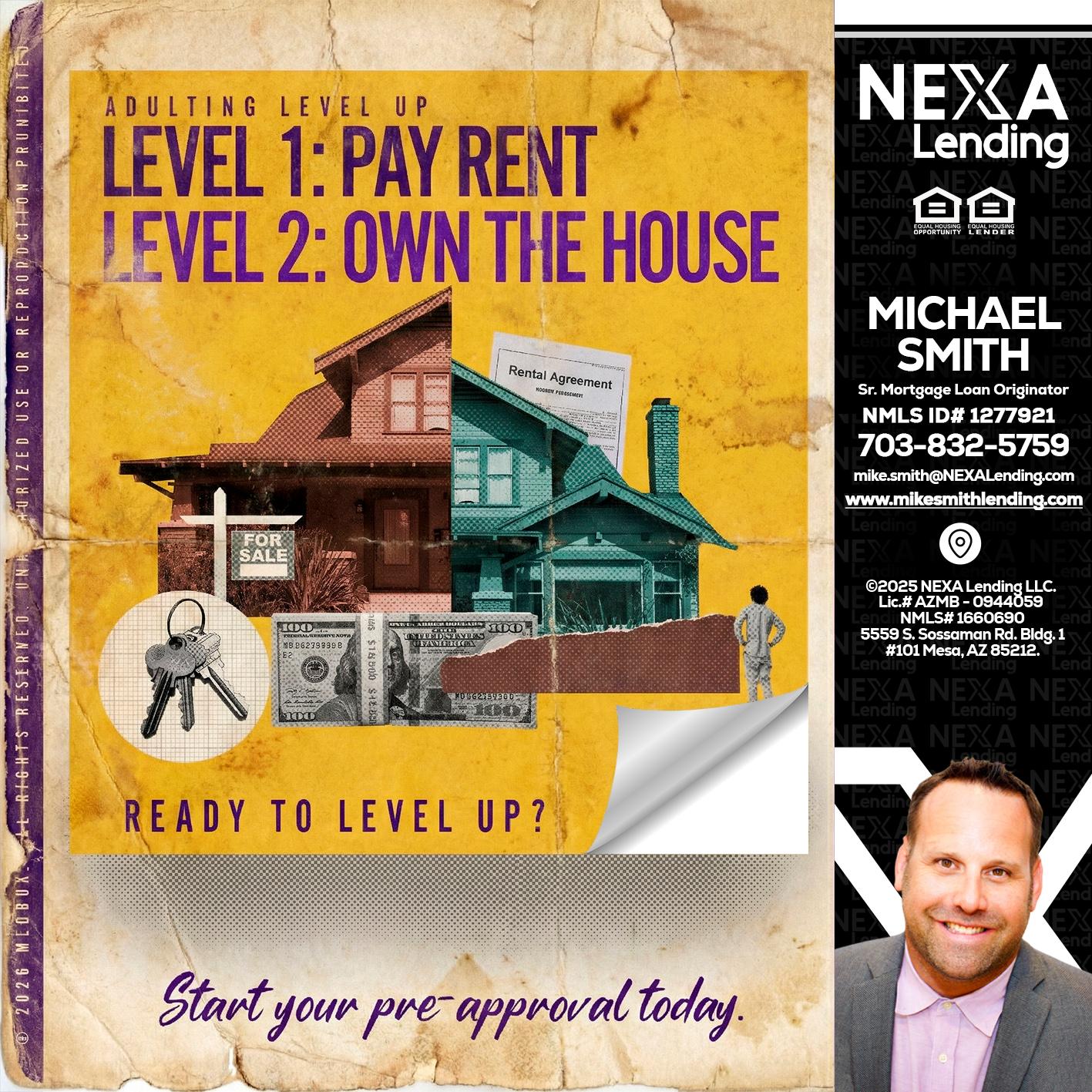 LEVEL 1 - Mike Smith -Senior Mortgage Loan Originator