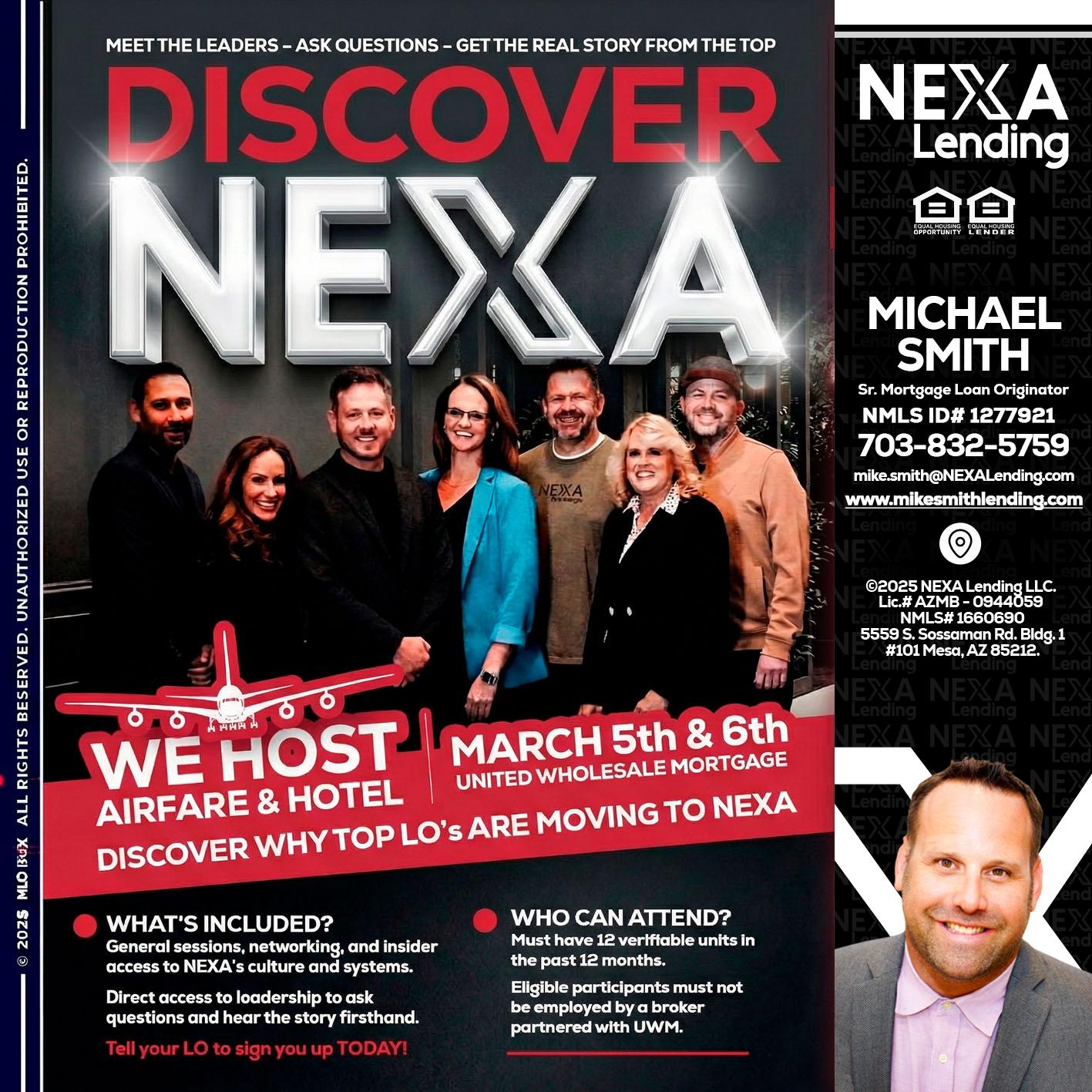 DISCOVER NEXA - Mike Smith -Senior Mortgage Loan Originator