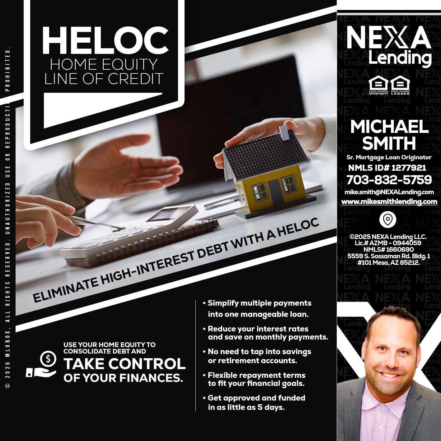 HELOC - Mike Smith -Senior Mortgage Loan Originator