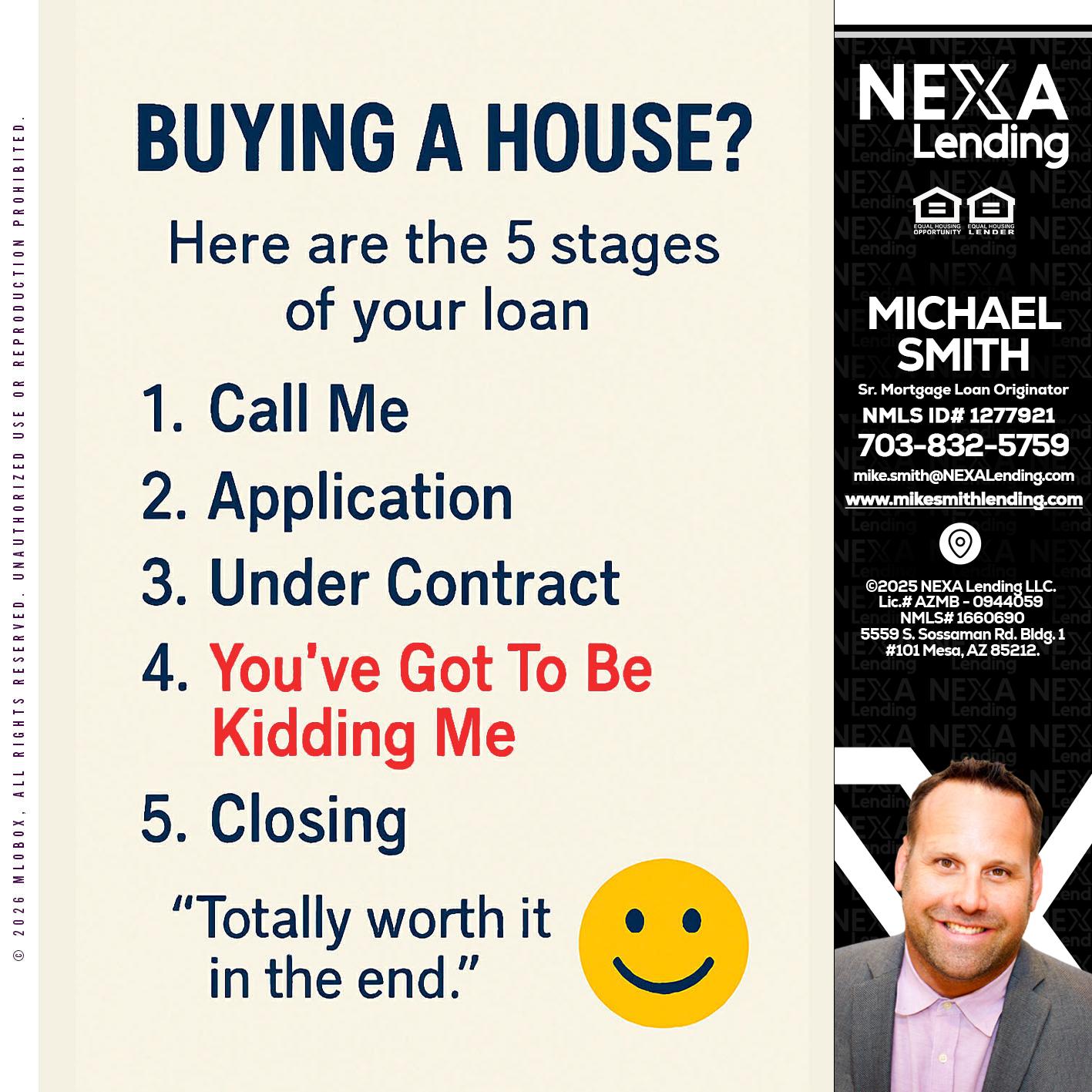 BUYING A HOUSE - Mike Smith -Senior Mortgage Loan Originator
