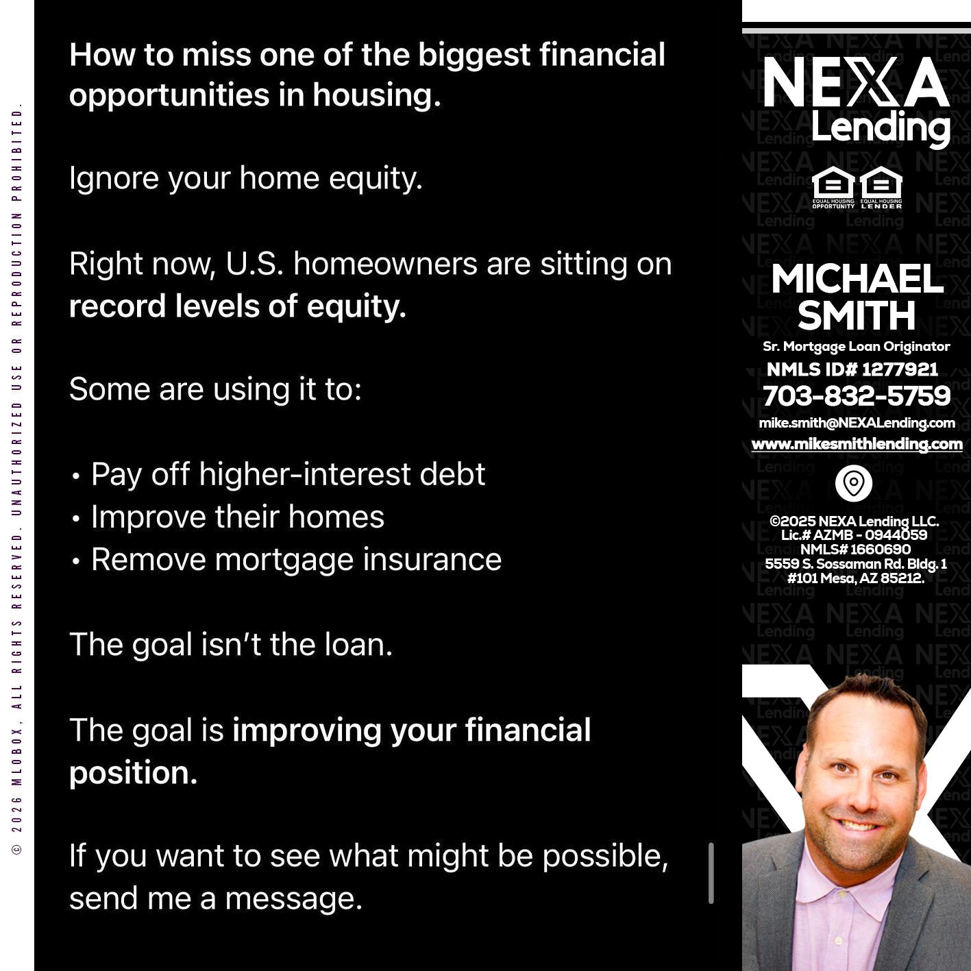 how to miss - Mike Smith -Senior Mortgage Loan Originator