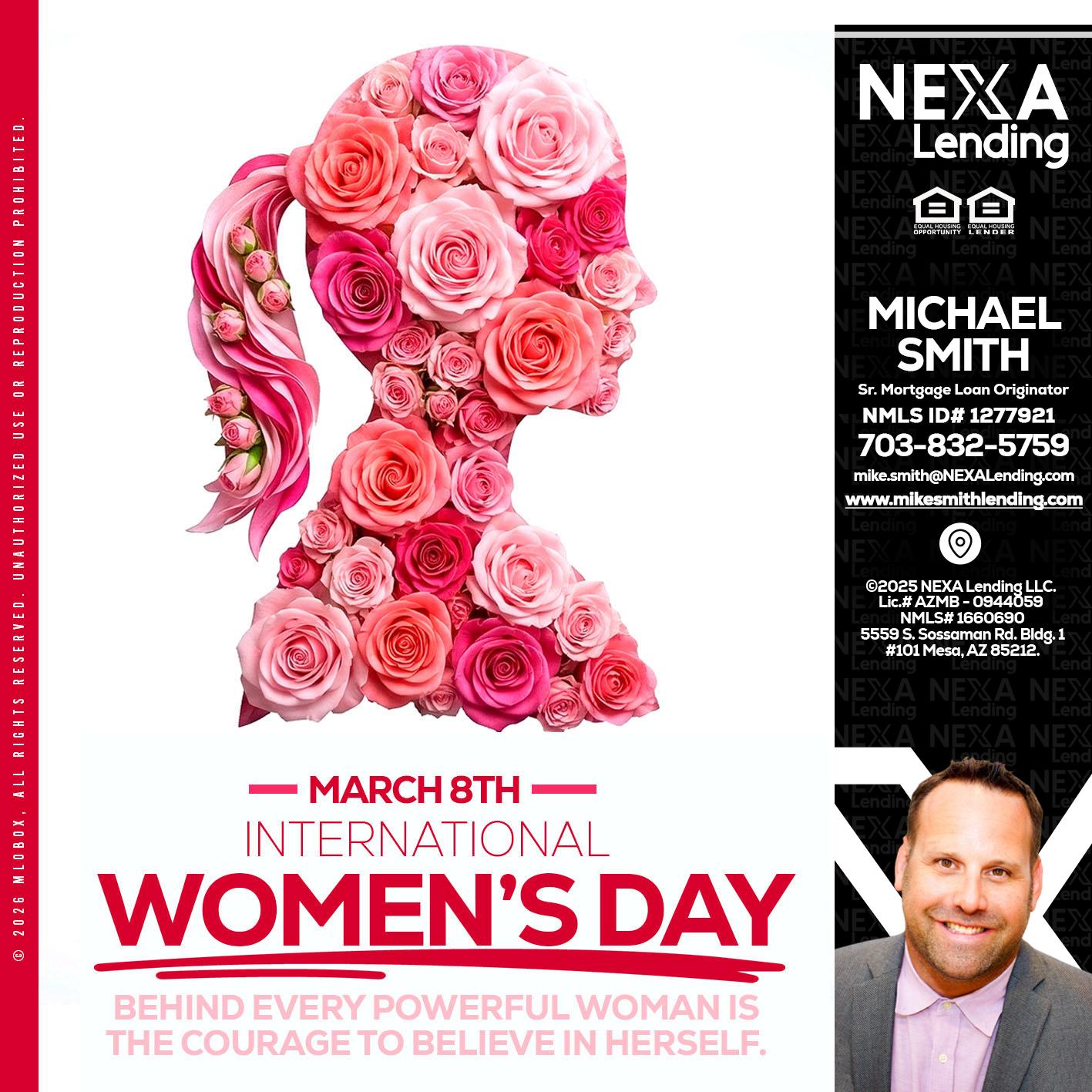 MARCH 8TH - Mike Smith -Senior Mortgage Loan Originator