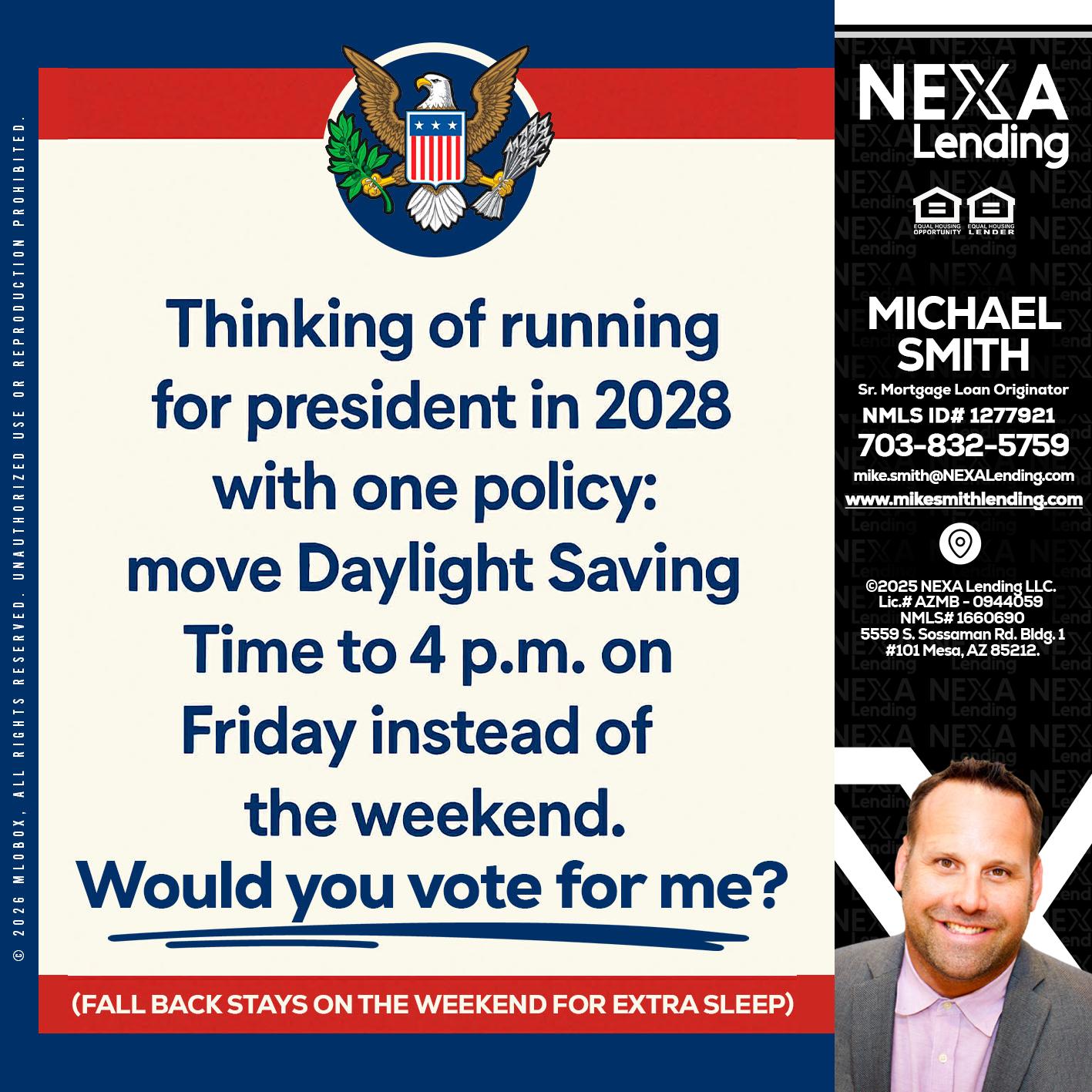 THINKING OF RUNING - Mike Smith -Senior Mortgage Loan Originator