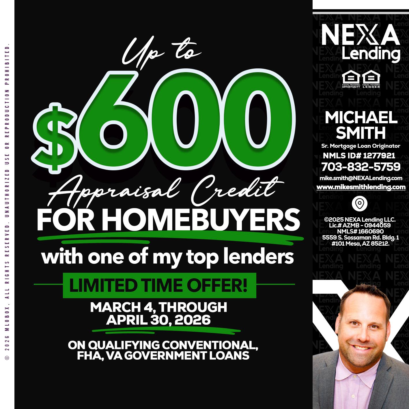 UP TO 600 - Mike Smith -Senior Mortgage Loan Originator