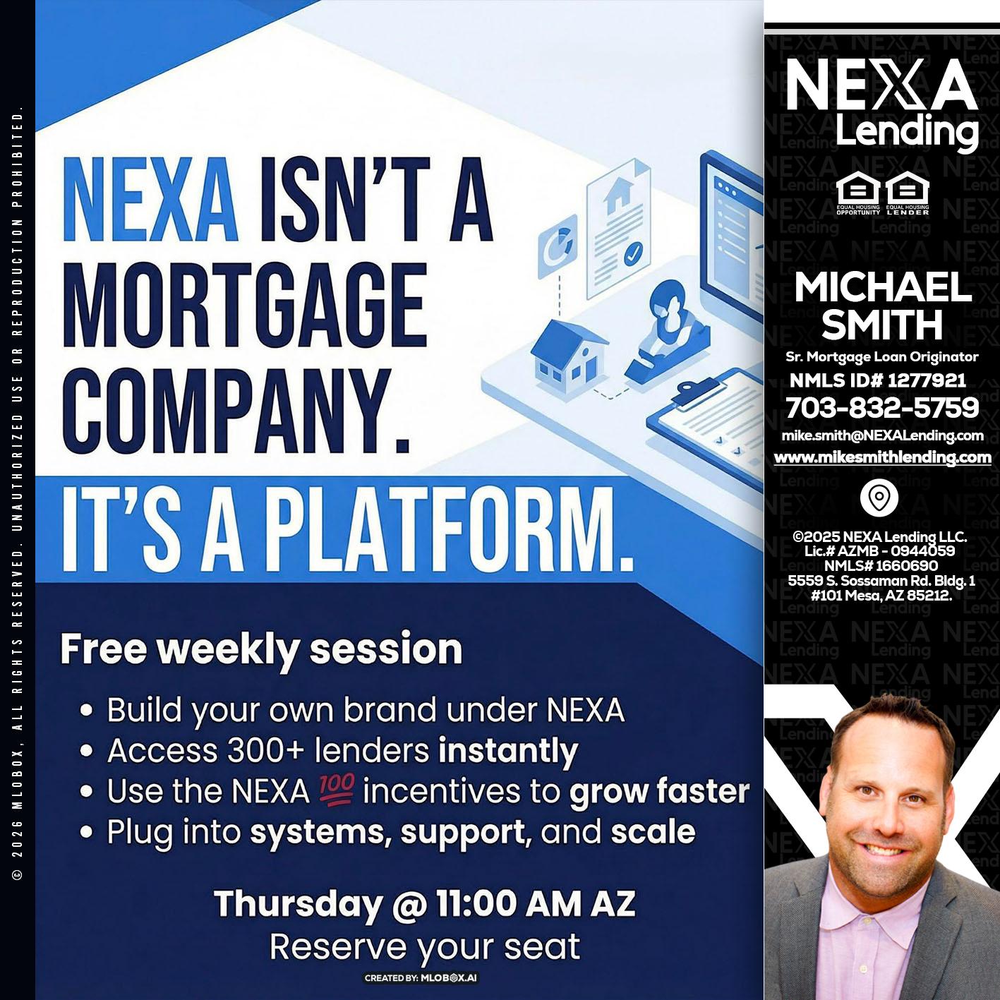 NEXA ISNT - Mike Smith -Senior Mortgage Loan Originator