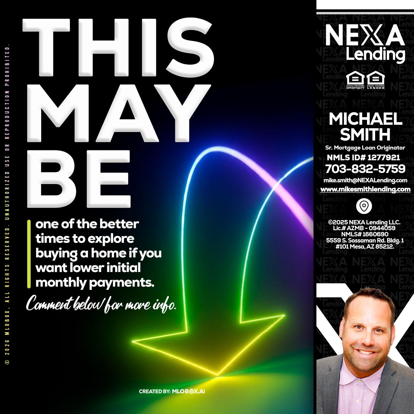 THIS MAY BE - Mike Smith -Senior Mortgage Loan Originator