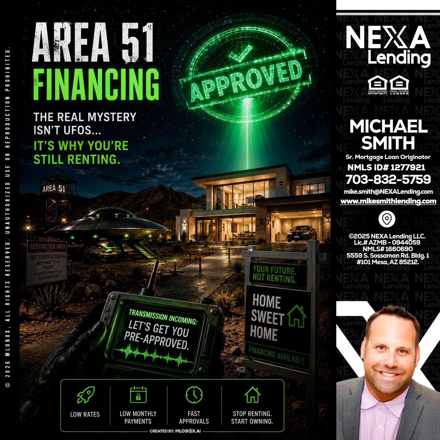 AREA 51 - Mike Smith -Senior Mortgage Loan Originator