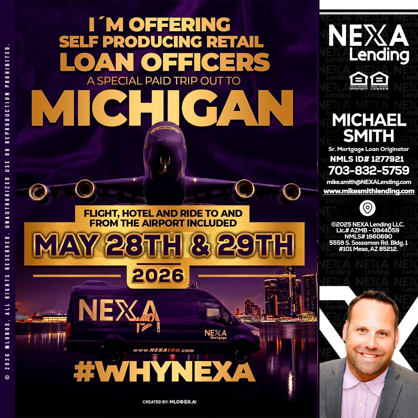 MICHIGAN - Mike Smith -Senior Mortgage Loan Originator