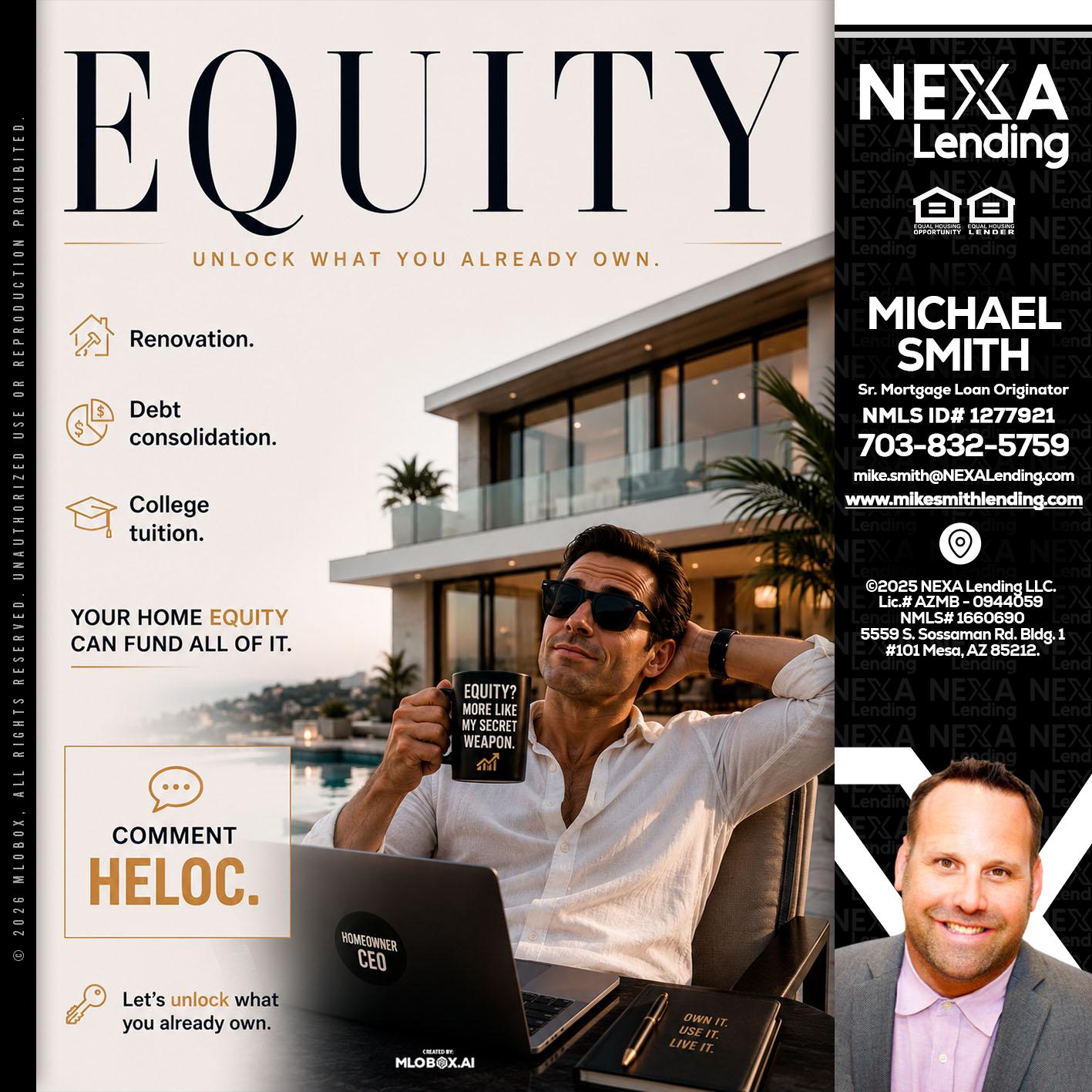 EQUITY - Mike Smith -Senior Mortgage Loan Originator