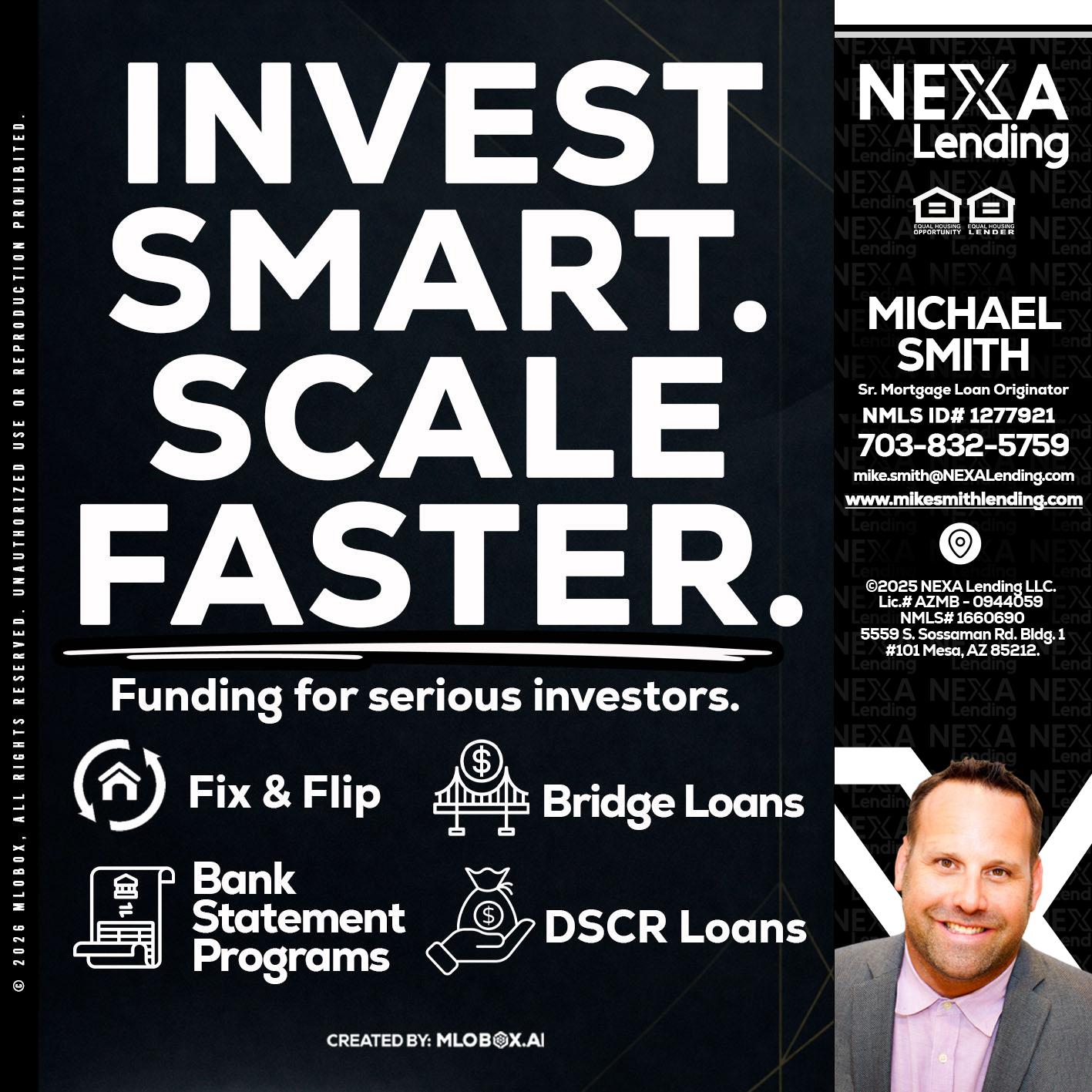 INVEST SMART - Mike Smith -Senior Mortgage Loan Originator