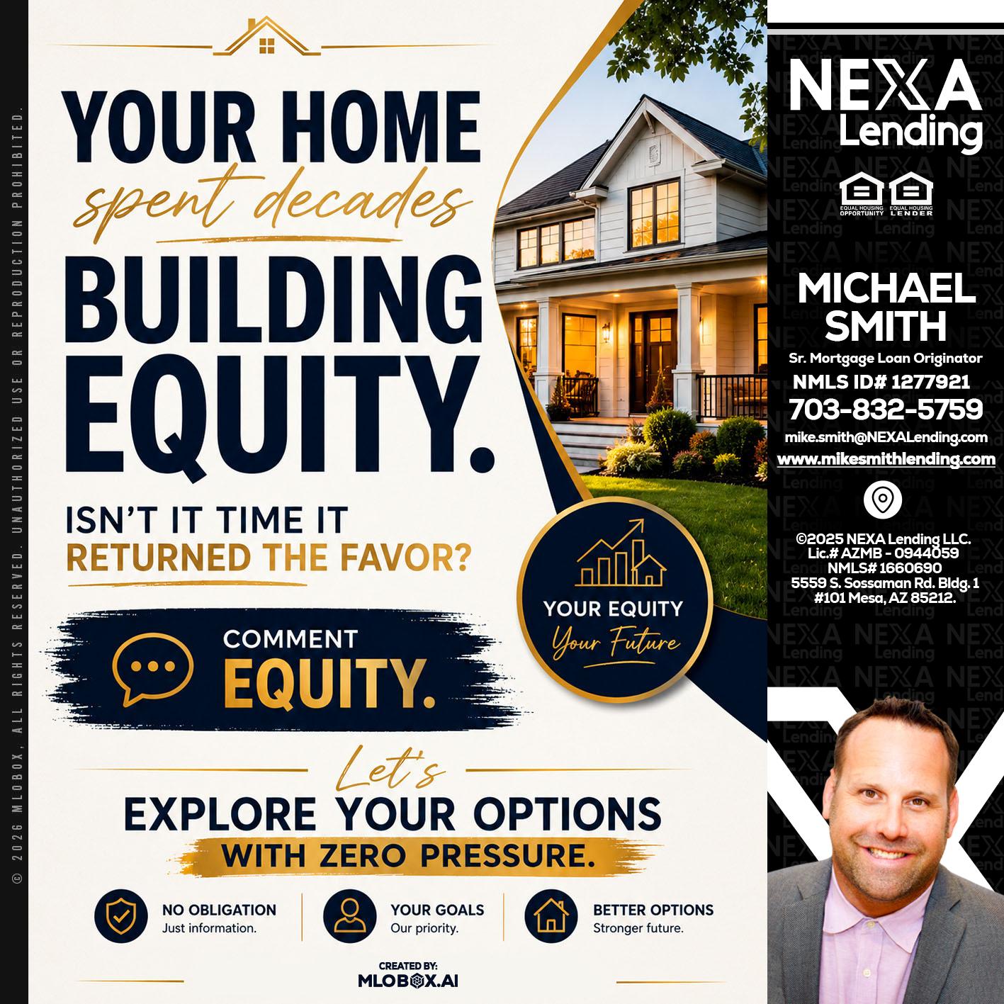 building equity - Mike Smith -Senior Mortgage Loan Originator