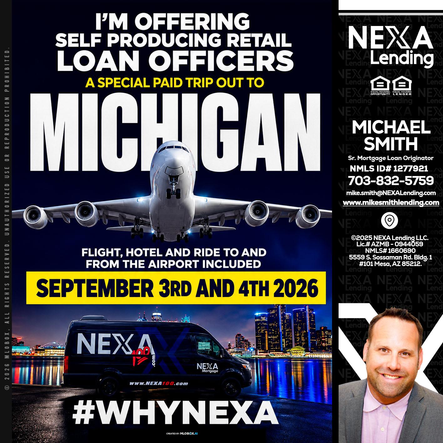 MICHIGAN - Mike Smith -Senior Mortgage Loan Originator