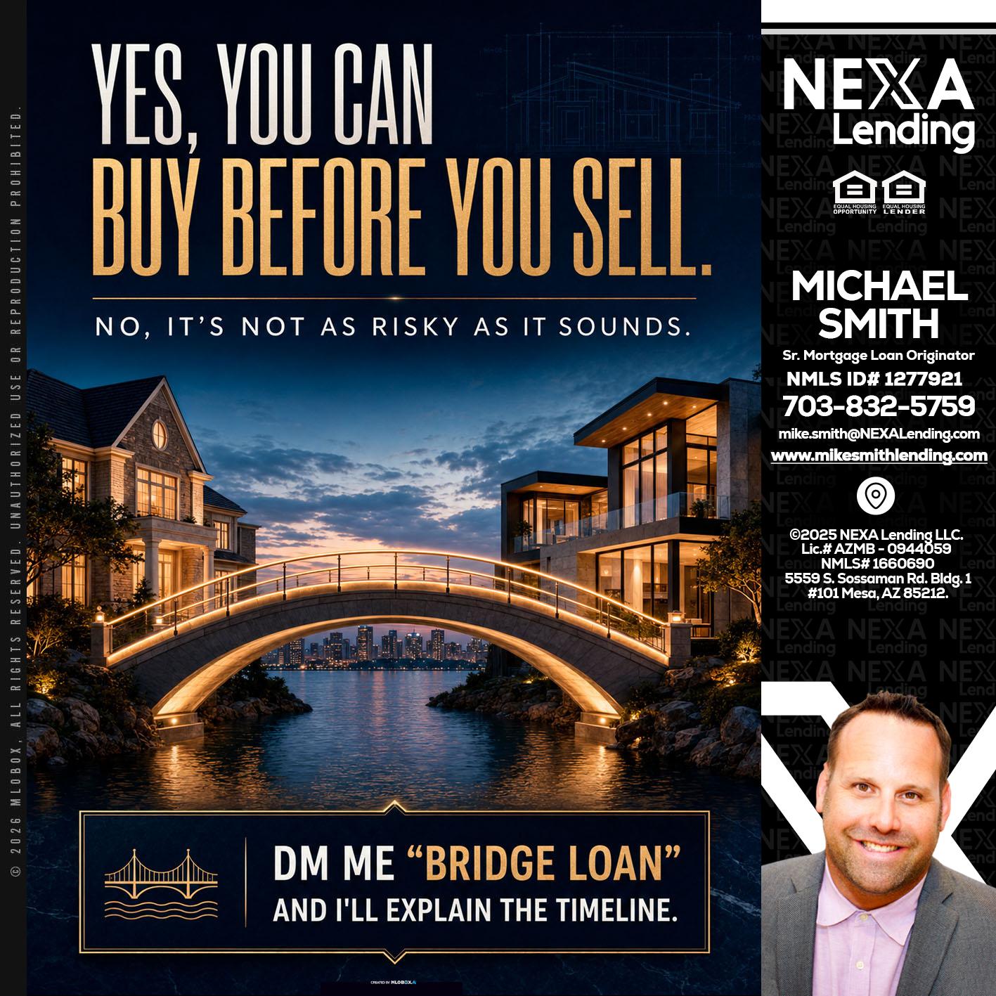 YES, YOU CAN - Mike Smith -Senior Mortgage Loan Originator