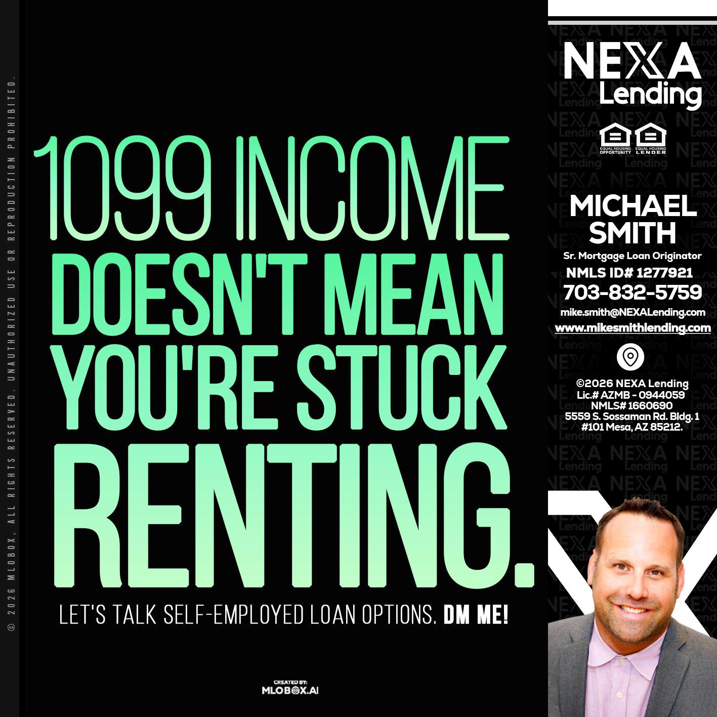1099 income - Mike Smith -Senior Mortgage Loan Originator